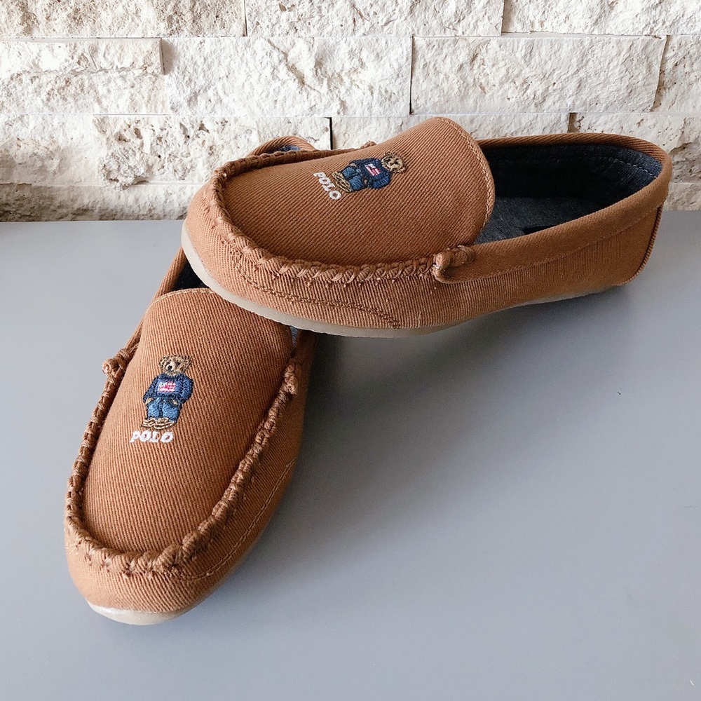 Ralph Lauren Teddy bear slippers size 10 women’s shoes - Picture 2 of 15